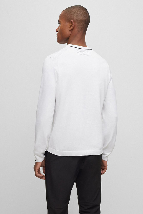 SWEATSHIRT BOSS - 100 WHITE